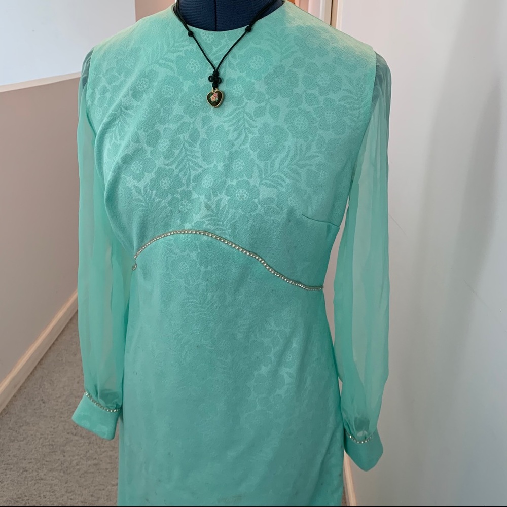 Vintage 60e génie dress - Picture 2 of 9